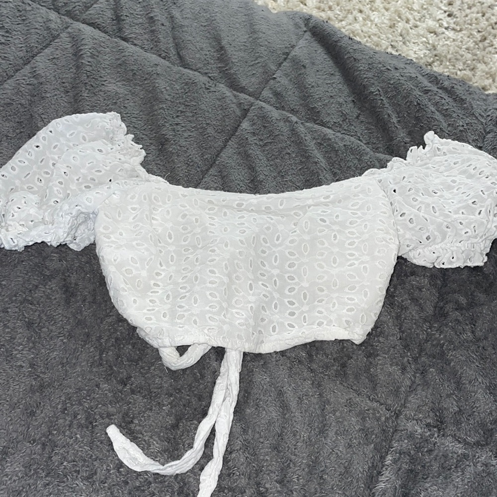 White, Medium,Shein,Lace
